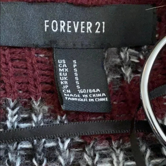 Forever 21 - Faux Fur Collar Y2K Sweater - Picture 3 of 7